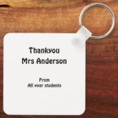 アクロスティック感謝してい先生ユー キーホルダー (裏面)