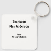アクロスティック感謝してい先生ユー キーホルダー (裏面)