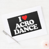 アクロダンスが大好き 長方形シール (封筒)