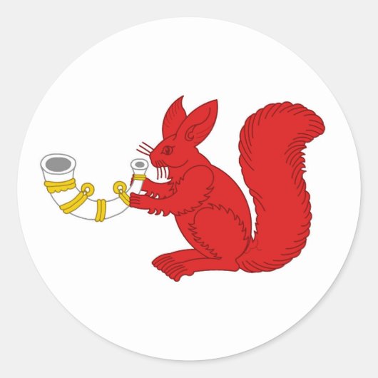 アクロネビールポピュレースバッジのカントン ラウンドシール (正面)