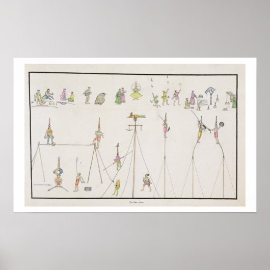 アクロバット、ジャグラー、偽装者、芸能人のために ポスター (正面)