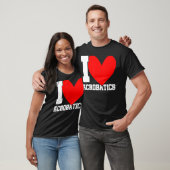アクロバティクス・グラフィック・アクロバット体操ギムナ大好き Tシャツ (ユニセックス)