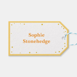 アクロバティックおもしろい誕生日の子供 ギフトタグ