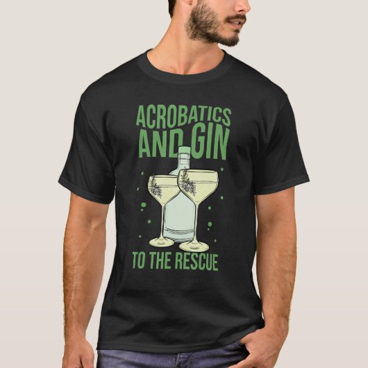アクロバティックとジンをレスキューAcrobat体操に Tシャツ (正面)