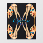 アクロバティックヴィンテージピンアップThunder_Cove ウィンドウサイン (シート)