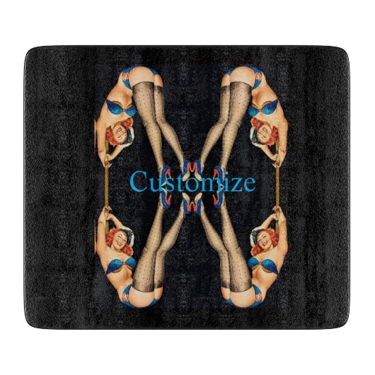 アクロバティックヴィンテージピンアップThunder_Cove カッティングボード (正面)