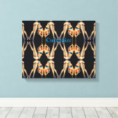 アクロバティックヴィンテージピンアップThunder_Cove キャンバスプリント (インサイチュ (ウッドフロア))