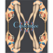 アクロバティックヴィンテージピンアップThunder_Cove シール (正面)