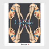 アクロバティックヴィンテージピンアップThunder_Cove シール (シート)