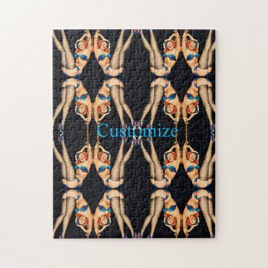 アクロバティックヴィンテージピンアップThunder_Cove ジグソーパズル (縦)