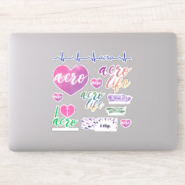 アクロバティック体操ビニルデカール シール