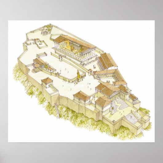 アクロポリスアテネ ポスター (正面)