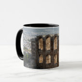 アクロポリス 古代遺跡からアテネ市内を望む マグカップ (正面左)
