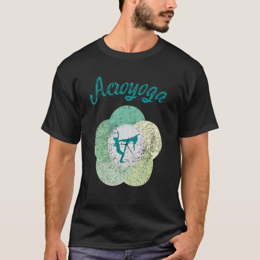 アクロヨガパワートレーニングスタイル聖幾何学アクロヨ Tシャツ (正面)