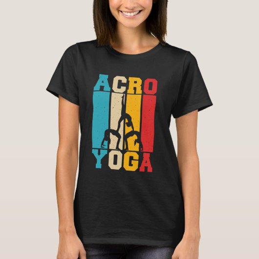 アクロヨガ体操 Tシャツ (正面)