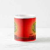 アクロンオハイオ州の消防署のマグ コーヒーマグカップ (中央)