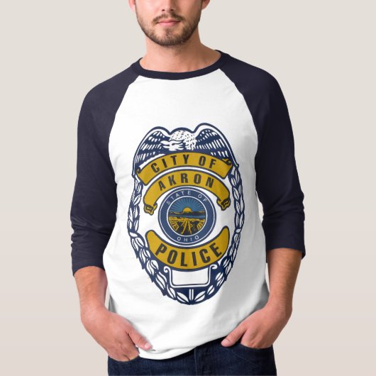 アクロンオハイオ州の警察のTシャツ。 Tシャツ (正面)