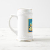 アクロンオハイオ州オハイオ州の古いヴィンテージ旅行記念品 ビールジョッキ (左)