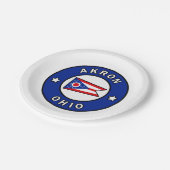 アクロンオハイオ ペーパープレート (アングル)