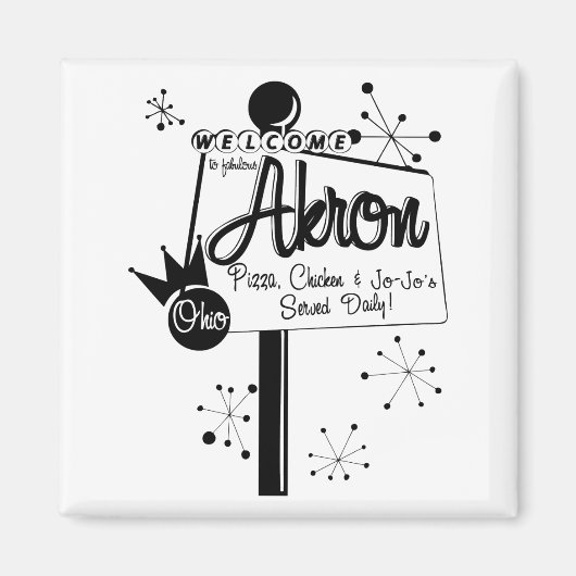 アクロンジョジョ&チキン マグネット (正面)