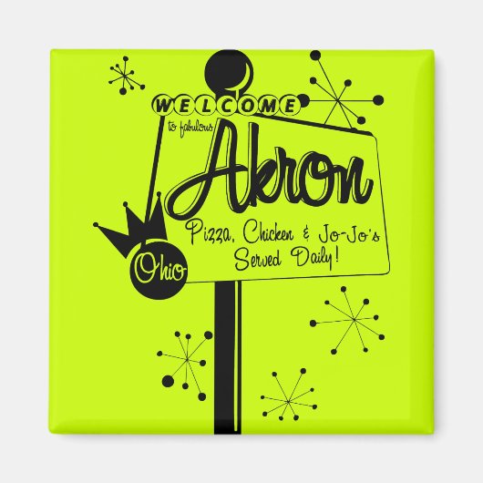 アクロンジョジョ&チキン マグネット (正面)