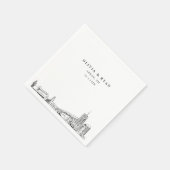 アクロン結婚のミニマル紙 スタンダードカクテルナプキン (角)