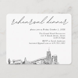 アクロン結婚のリハエレガントーサルディナー エンクロージャーカード