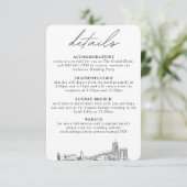 アクロン結婚オハイオ縦型詳細 エンクロージャーカード (スタンド正面)