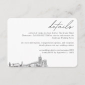 アクロン結婚ズホテルルームブロック詳細 エンクロージャーカード (正面)