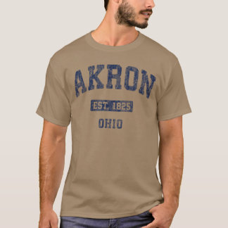 アクロン(オハイオ州)ヴィンテージ アスレチック スポーツ デザイン ギフト Tシャツ