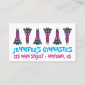 アクロ体操ジムダンススクールスタジオ先生 名刺 (正面)