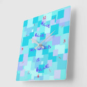 アクークエアキュベッド スクエア壁時計 (傾斜)