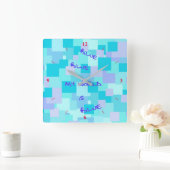 アクークエアキュベッド スクエア壁時計 (ホーム)