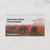 アクールフ色彩の鮮やかリカ写真撮影アーティスト 名刺 (裏面)