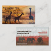 アクールフ色彩の鮮やかリカ写真撮影アーティスト 名刺 (正面/裏面)