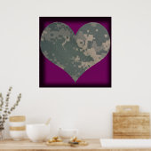 アクー軍隊統一部隊迷彩柄カモフラージュ ポスター (キッチン)