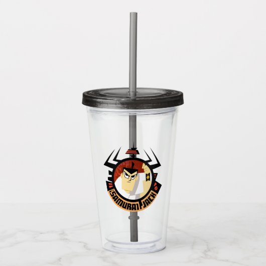 アク未来的フレームのサムライジャック アクリルタンブラー (正面)