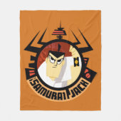 アク未来的フレームのサムライジャック フリースブランケット (正面)