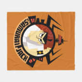 アク未来的フレームのサムライジャック フリースブランケット (正面(横))