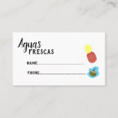 アグアスフレスカス名刺 名刺 (裏面)