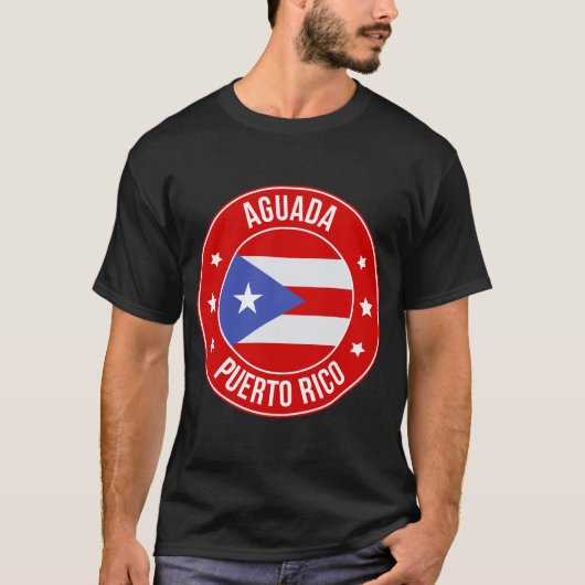 アグアダ、プエルトリコの街 Tシャツ (正面)