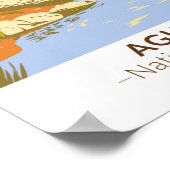 アグアフリア国定記念碑バッジャー春キャニオン ポスター (角)