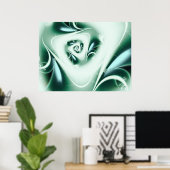 アグア抽象芸術アート ポスター (ホームオフィス)