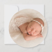 アグエララウンドフォトサンキューカード 招待状 (裏面)