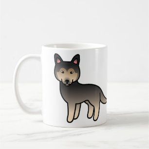 アグチカラーのシベリアンハスキーのキャラクター コーヒーマグカップ