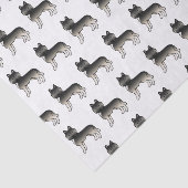 アグチシベリアンハスキーかわいい犬のデザイン 薄葉紙 (詳細)
