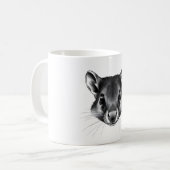 アグティプライドTシャツ – リアル白黒Des コーヒーマグカップ (正面左)