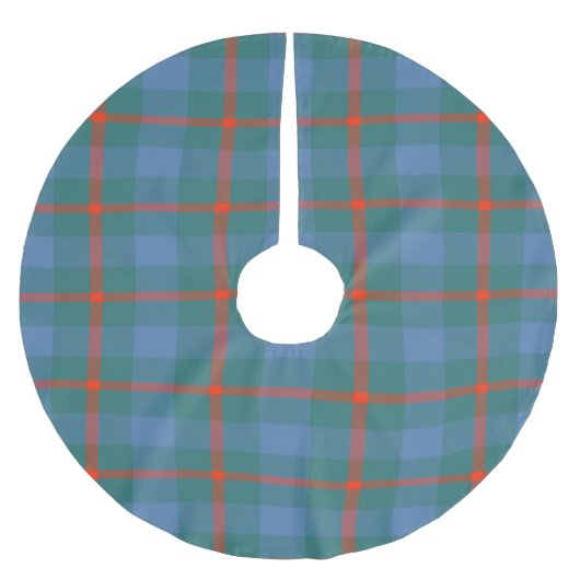 アグニュー古代クリスマスツリースカート ブラッシュドポリエステルツリースカート (正面)