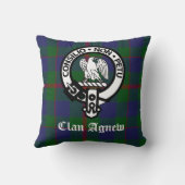 アグニュー氏族の紋章とタータン クッション (裏面)