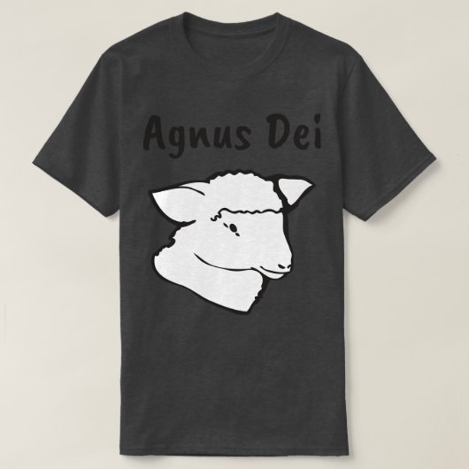 アグヌスデイゴッドイエスキリスト子羊 Tシャツ (デザイン正面)